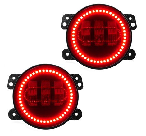 Oracle High Powered LED Fog Lights - Red