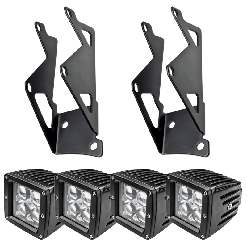 Oracle Jeep JK Dual Mounting Pillar Brackets/Lights Combo