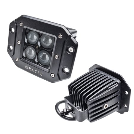 Oracle Black Series - 7D 3in W Flush LED Square Spot/Flood Light - 6000K