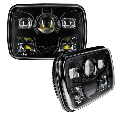 Oracle 7inx6in 40W Replacement LED Headlight - Black (Pair)