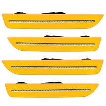 Oracle 10-14 Ford Mustang Concept Sidemarker Set - Clear - School Bus Yellow (B1BYM628)