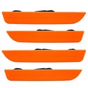 Oracle 10-14 Ford Mustang Concept Sidemarker Set - Ghosted - Competition Orange (CY)