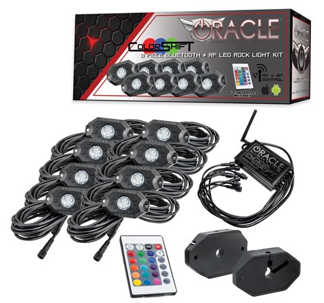 Oracle Bluetooth + RF Underbody Rock Light Kit - 8 PCS - ColorSHIFT