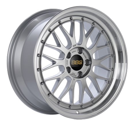 BBS LM 18x9 5x114.3 ET42 Diamond Silver Center Diamond Cut Lip Wheel - 82mm PFS/Clip Required