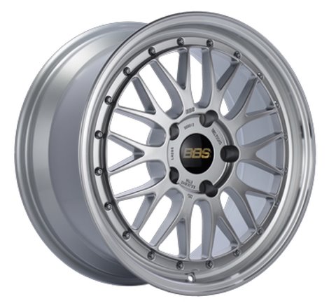 BBS LM 18x8 5x114.3 ET40 Diamond Silver Center Diamond Cut Lip Wheel - 82mm PFS/Clip Required