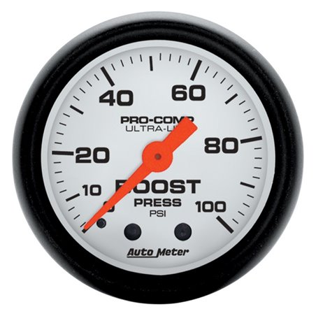 Autometer Phantom 2 1/16in 100psi Mechanical Boost Gauge