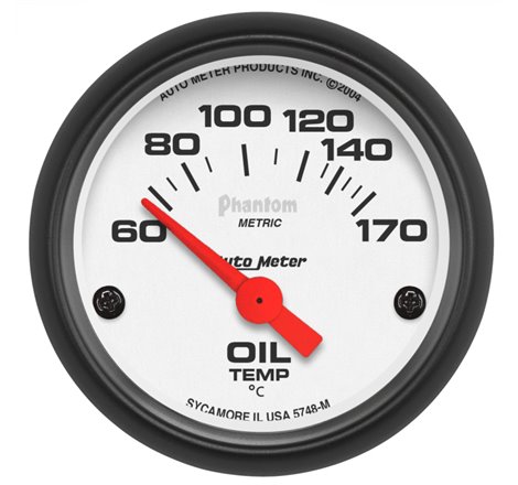 Autometer Phantom 2-1/16in 60-170 Deg F Electronic Oil Temperature Gauge