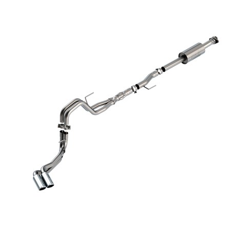 Borla F-150 2021 5.0L 4dr CC SB EC STB Lariat/KR/Platinum/LTD 3/2.25 DSE Cat-Back ATAK CHR Tips