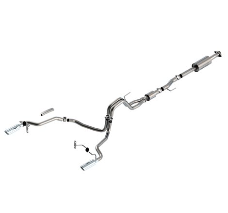 Borla F-150 2021 5.0L 4dr CC SB EC STB Lariat/KR/Platinum/LTD 3/2.25 SRE Cat-Back S-Type CHR Tips