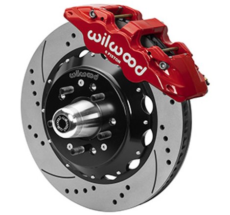 Wilwood Aero6R/ST Front Big Brake Kit 14in D/S Red Powder Coat 79-88 Chevrolet Monte Carlo