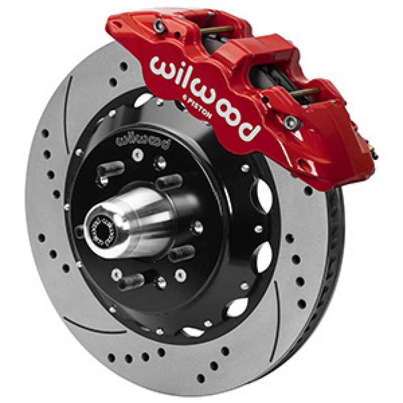 Wilwood Aero6R/ST Front Big Brake Kit 14in D/S Red Powder Coat 79-88 Chevrolet Monte Carlo