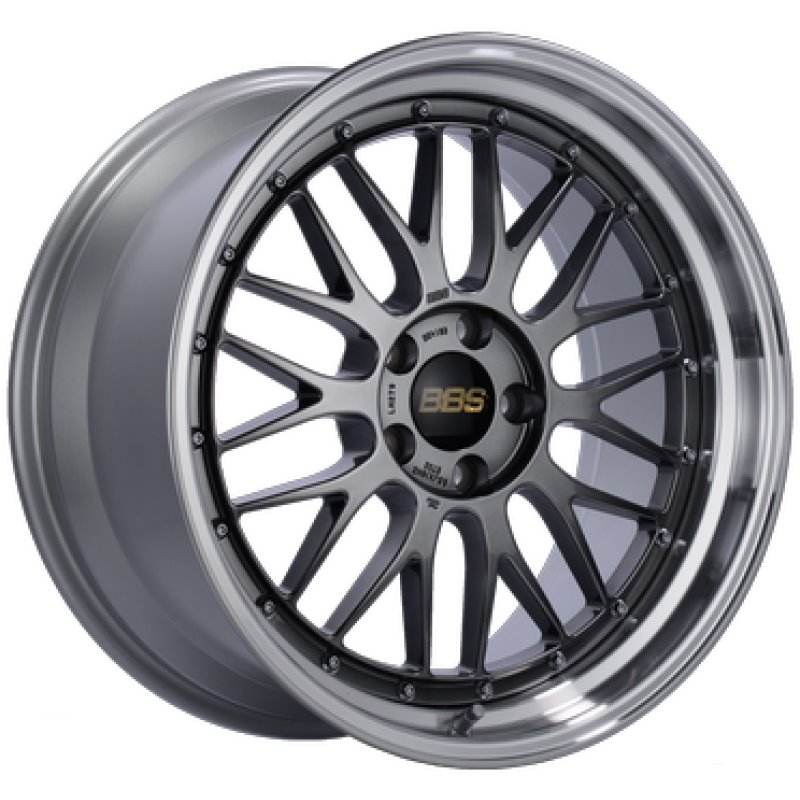 BBS LM 19x9.5 5x120 ET35 Diamond Black Center Diamond Cut Lip Wheel -82mm PFS/Clip Required