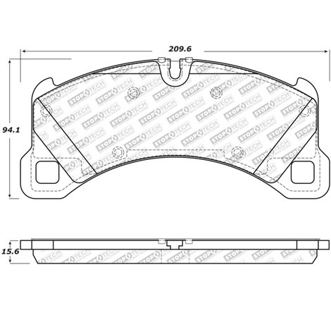 StopTech Porsche 11-18 Cayenne / 15-19 Macan / 17-20 Panamera Street Select Front Brake Pads