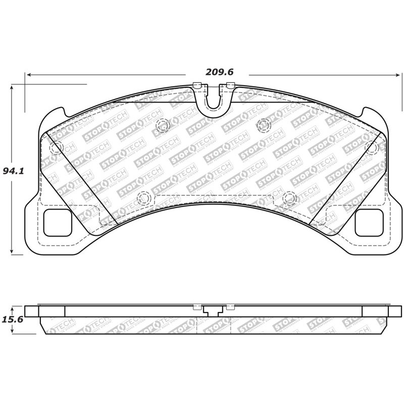 StopTech Porsche 11-18 Cayenne / 15-19 Macan / 17-20 Panamera Street Select Front Brake Pads