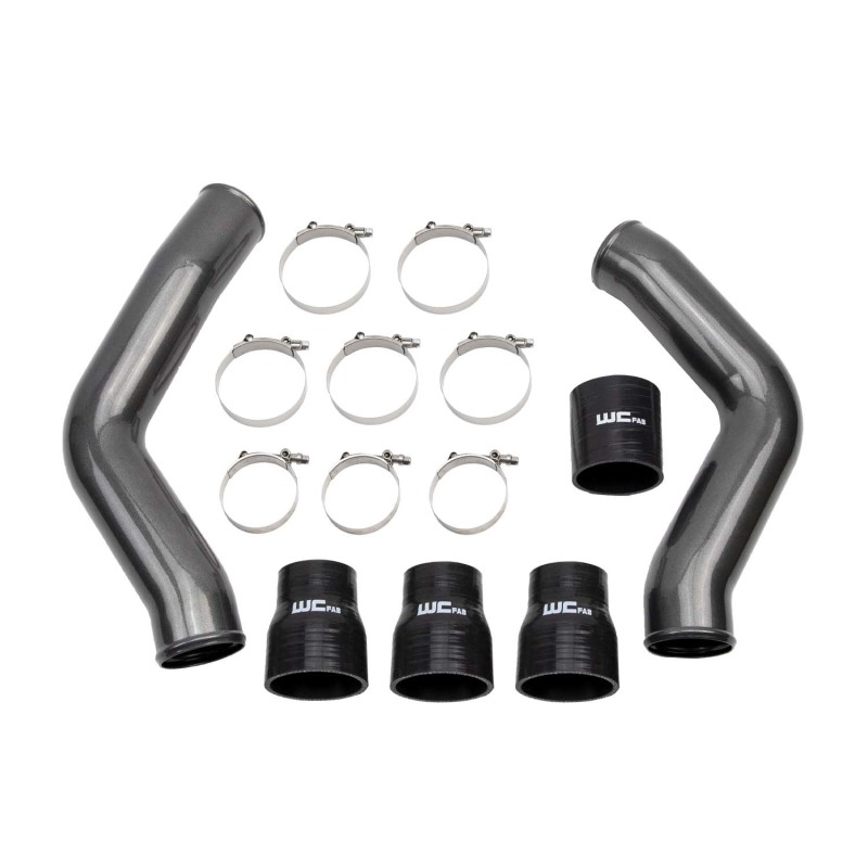 Wehrli 13-18 Ram 6.7L Cummins 3.5in Intercooler Pipes Kit - WCFab Grey