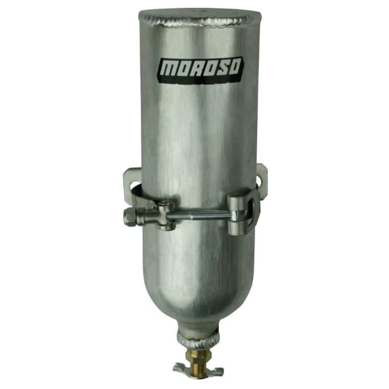 Moroso Coolant Neck Overflow Tank 3in Diameter x 9in Tall Aluminum