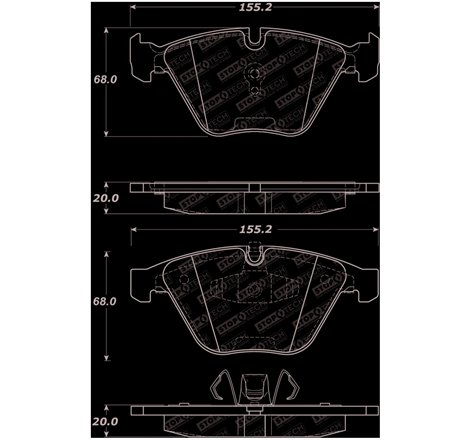 StopTech Street Select Brake Pads - Front 07-13 BMW 328i