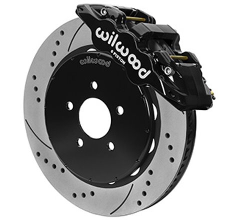 Wilwood Aero6R Front Big Brake Kit 14in Slotted Black Powder Coat 94-04 Ford Mustang SN95