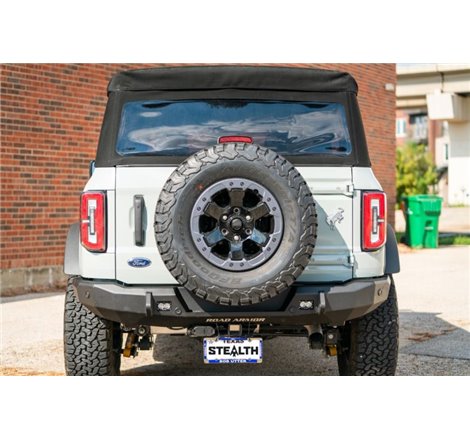 Road Armor 2021+ Ford Bronco Stealth Rear Slim Fit Bumper - Tex Blk