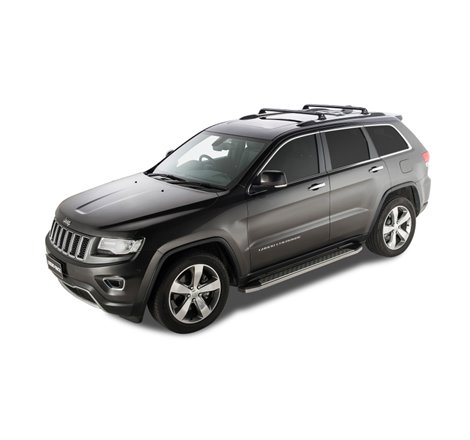 Rhino-Rack 11-21 Grand Cherokee WK2 4 Door SUV w/Metal Roof Rails Vortex RVP 2 Bar Roof Rack - Black