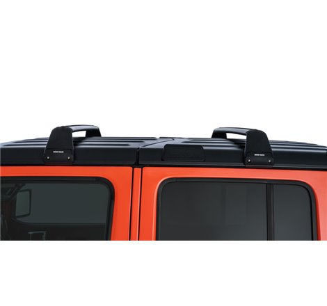 Rhino-Rack 07-22 Jeep Wrangler JK/JL 4 Door Hard Top Vortex SG 2 Bar Roof Rack - Black