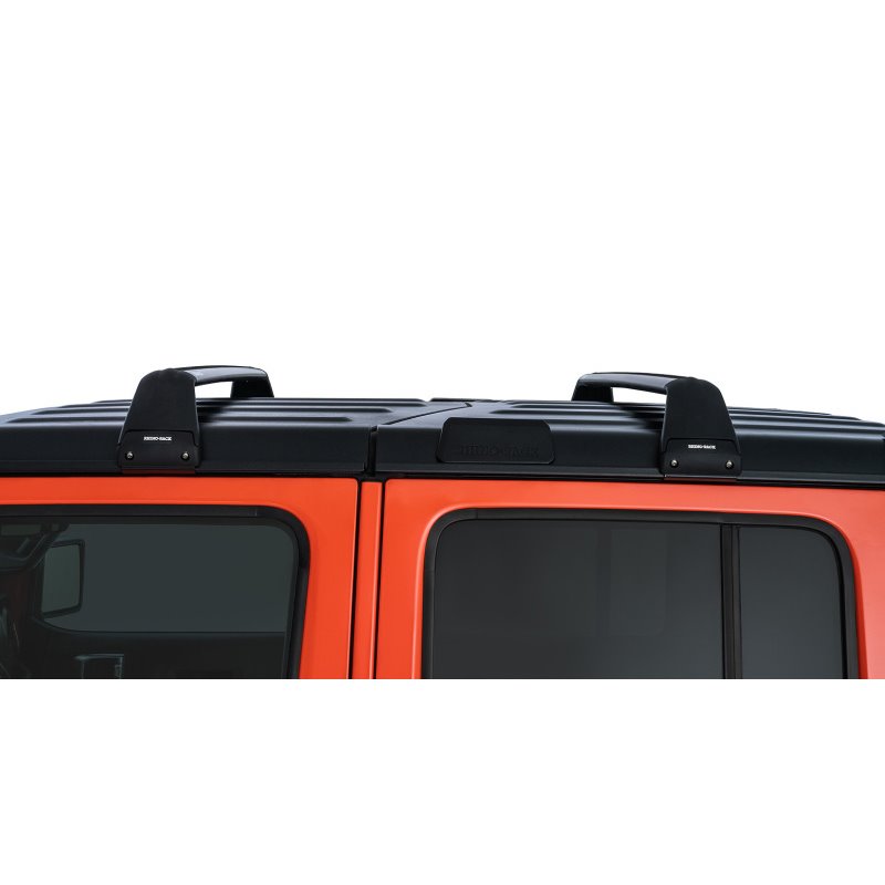 Rhino-Rack 07-22 Jeep Wrangler JK/JL 4 Door Hard Top Vortex SG 2 Bar Roof Rack - Black