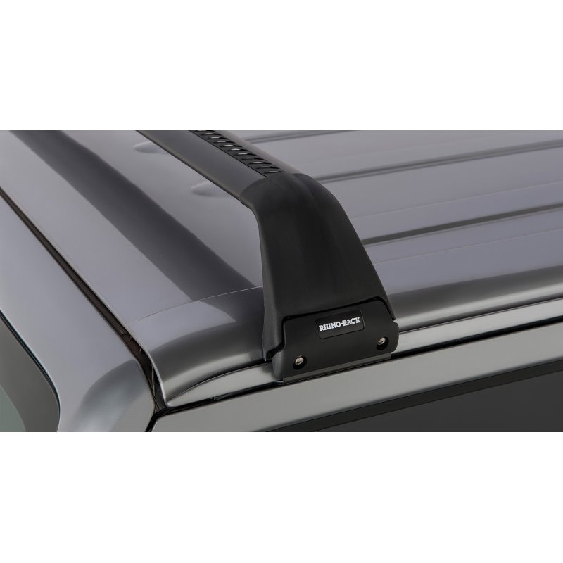 Rhino-Rack 07-22 Jeep Wrangler JK/JL 2 Door Hard Top Vortex SG 2 Bar Roof Rack - Black