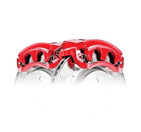 Power Stop 02-04 Mercedes-Benz C32 AMG Rear Red Calipers - Pair