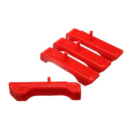 Energy Suspension GM SBC Red Radiator Isolator Pad Set - 3 Row