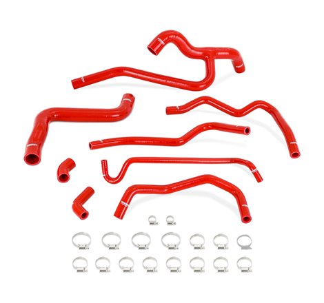 Mishimoto 05-10 Mustang V6 Silicone Radiator & Heater Hose Kit - Red