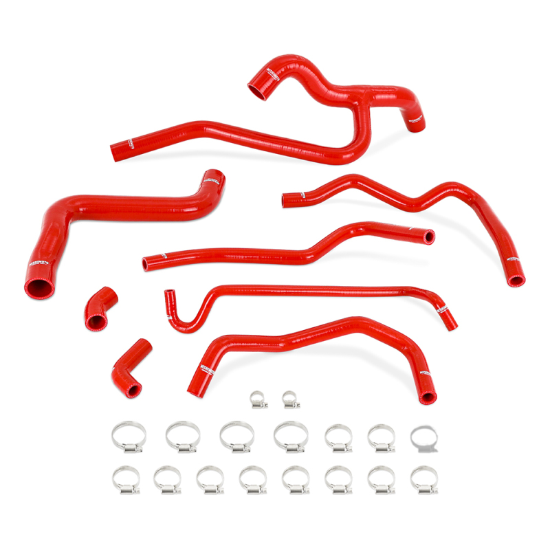 Mishimoto 05-10 Mustang V6 Silicone Radiator & Heater Hose Kit - Red