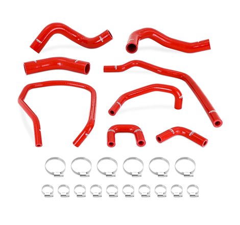 Mishimoto 04-10 Infiniti QX56 / 04-14 Titan Silicone Coolant Hose Kit - Red