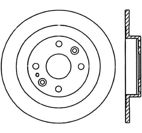 Centric 94-05 Mazda Miata MX-5/92-95 MX-3 (Normal Suspension) Rear Premium Brake Cryo Rotor