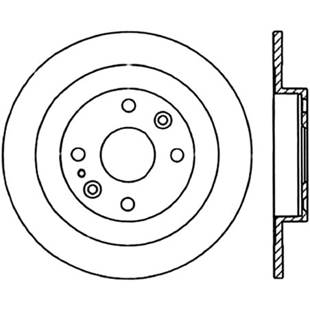 Centric 94-05 Mazda Miata MX-5/92-95 MX-3 (Normal Suspension) Rear Premium Brake Cryo Rotor