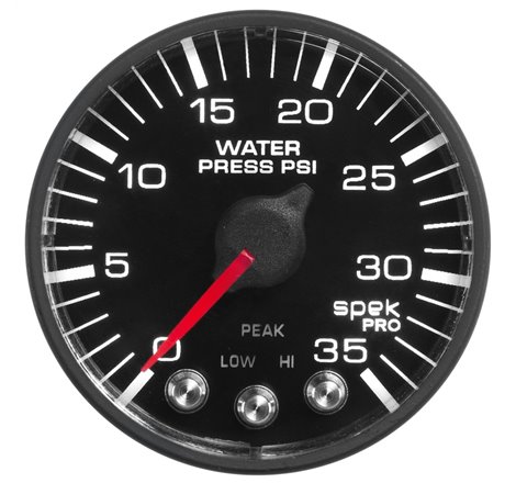 Autometer Spek-Pro 52.4mm 0-35 PSI Digital Stepper Motor Water Pressue Gauge