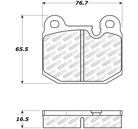 StopTech 08-11 Tesla Roadster Street Select Front Brake Pads