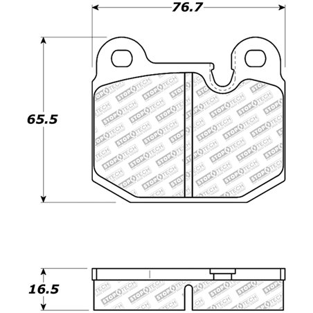 StopTech 08-11 Tesla Roadster Street Select Front Brake Pads