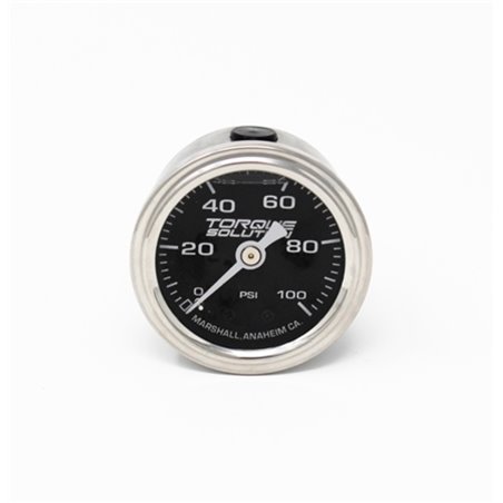 Torque Solution Fuel Pressure Gauge: 100 PSI 1/8 NPT