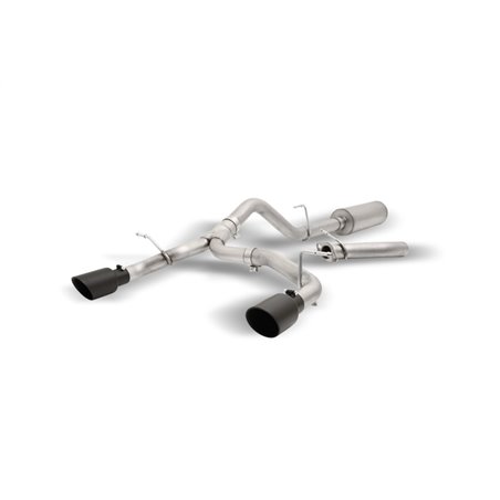 Gibson 2021+ Ford Bronco 4-DR 2.7L 4WD 2.5in Black Elite Cat-Back Dual Split Exhaust - Stainless