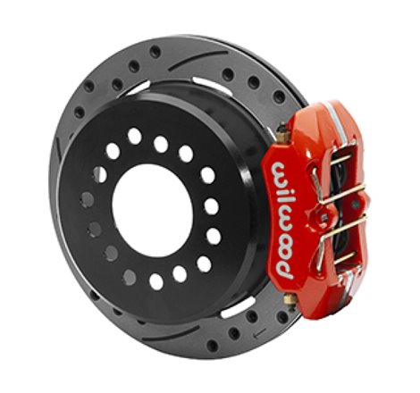 Wilwood Dynapro Low-Profile 11.00in P-Brake Kit Dust Seal 2.36in Offset - Drilled Red