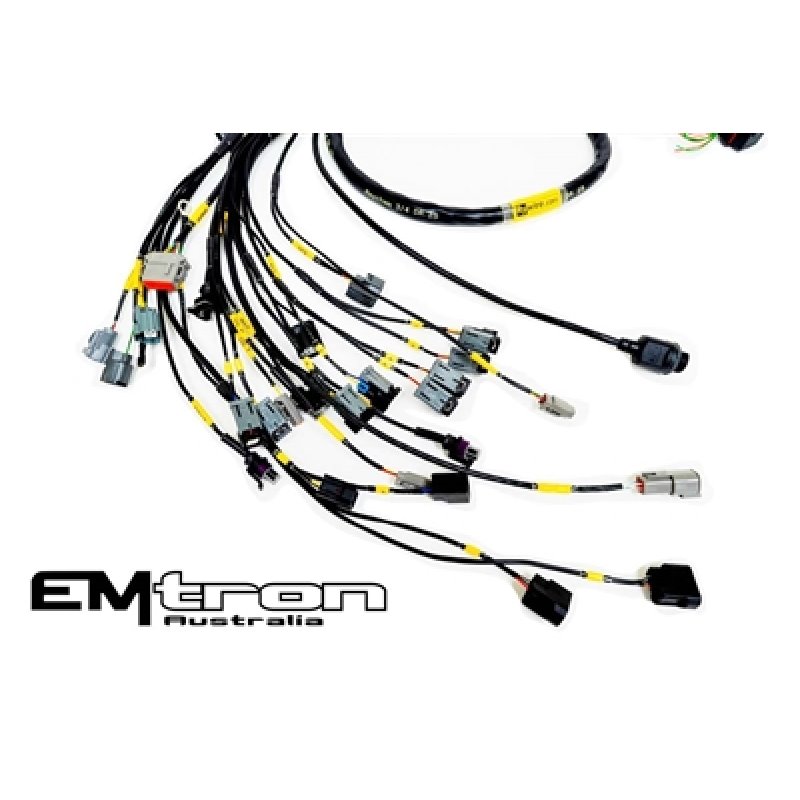 Rywire Honda K-Series (w/Emtron KV8 ECU) Eng Harness w/OBD2 Alt/EV14 Inj/AEM IAT & MAP (Adapter Req)