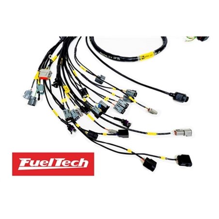 Rywire Honda K-Series (w/FuelTech 550 ECU) Eng Harness w/OBD2 Alt/EV14 Inj/AEM IAT/MAP (Adapter Req)