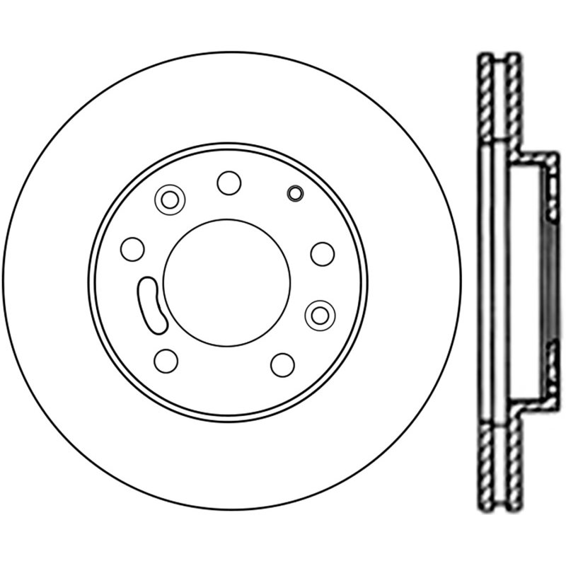 Centric Mazda Premium Brake CryoStop Rotor