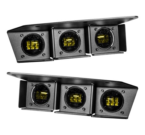 ORACLE Lighting 21-22 Ford Bronco Triple LED Fog Light Kit for Steel Bumper - Yellow