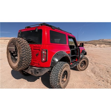 Bushwacker 21-22 Ford Bronco (2 Door) Pocket Style Fender Flares - 4pc Smooth