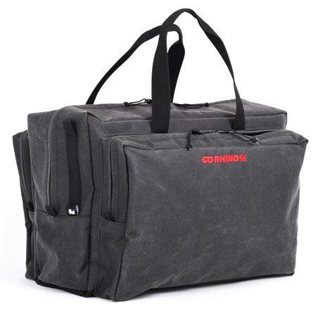 Go Rhino XVenture Gear Bag - Large (13x14x22in. Closed) 12oz Waxed Canvas - Black