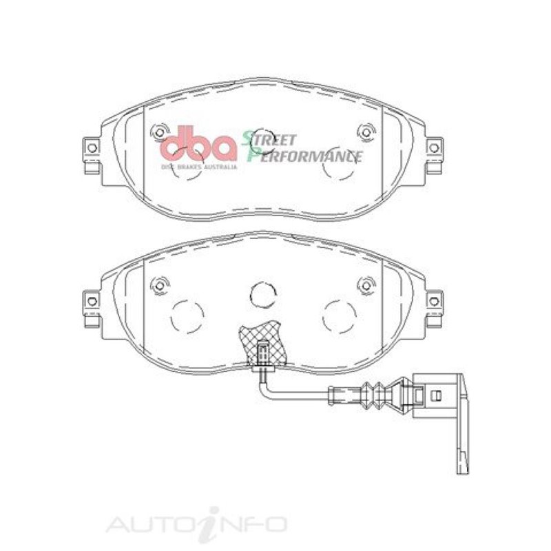 DBA 13-21 Volkswagen Golf R (MK7) SP Performance Front Brake Pads