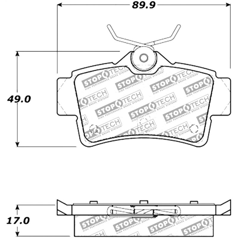 Stoptech 95-00 Lexus LS400 Street Select Front Brake Pads