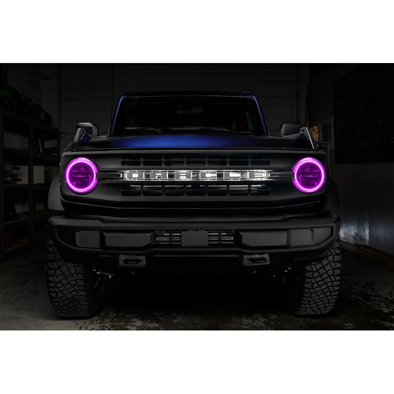 Oracle 2021 Ford Bronco Base Headlight LED Halo Kit - ColorSHIFT - w/o Controller