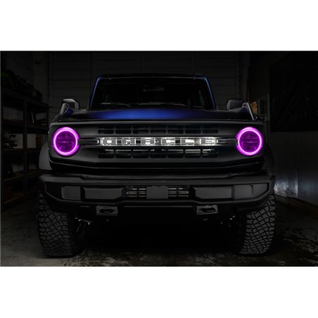 Oracle 2021 Ford Bronco Base Headlight LED Halo Kit - ColorSHIFT - w/o Controller